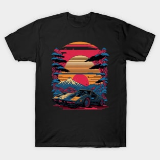 Anime 80's style car T-Shirt